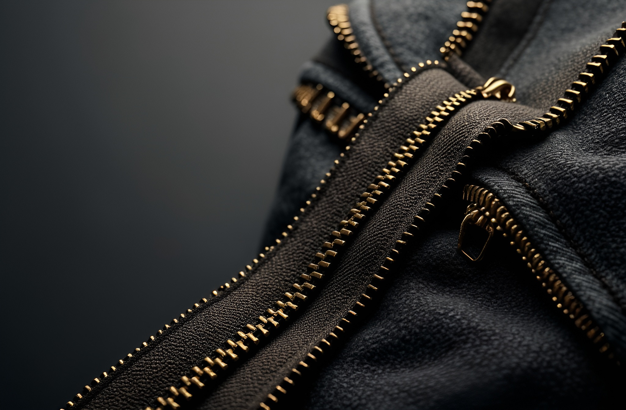 Premium Gold Zipper